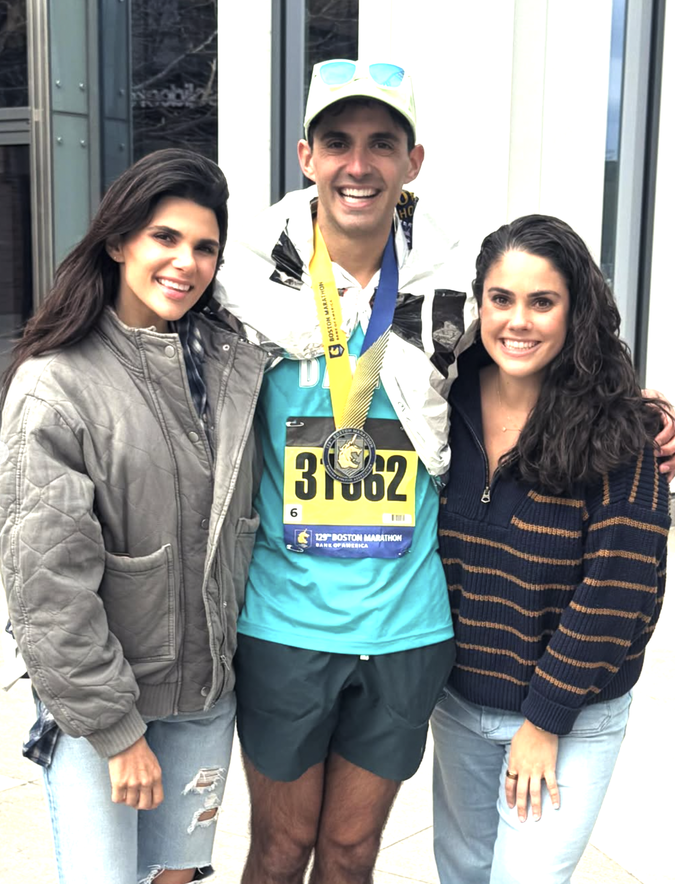 David with family after Boston Marathon