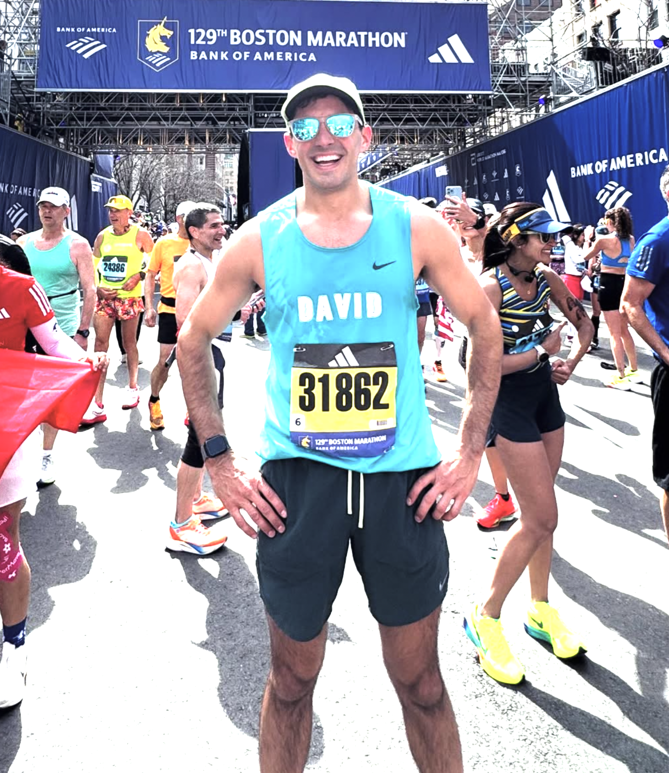 David at Boston Marathon finish