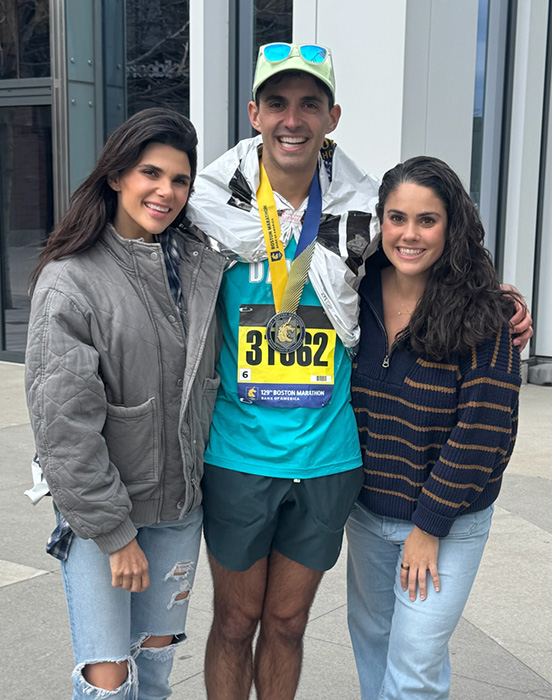 David and Nicole at Boston Marathon
