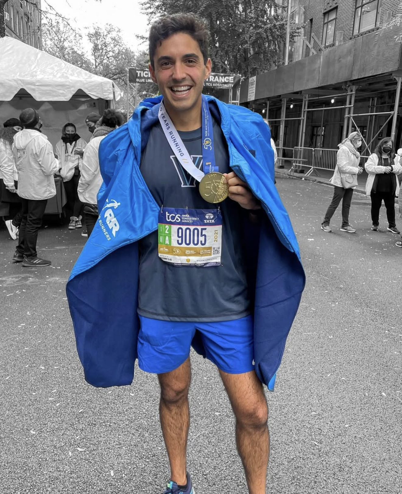 David with NYC Marathon medal